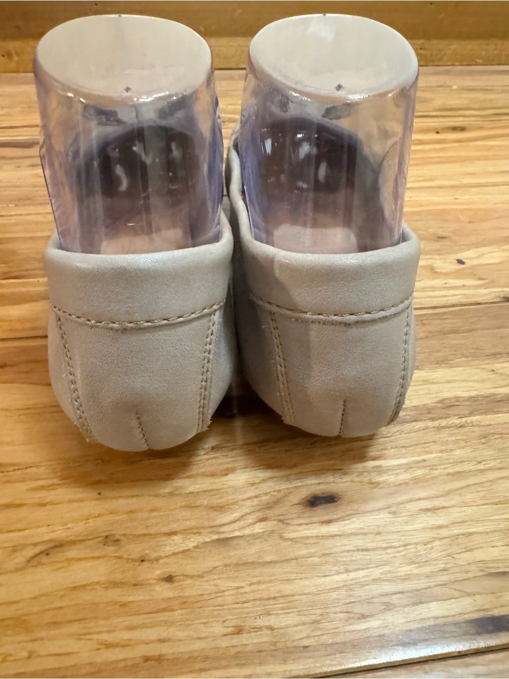 BORN® Handcrafted NAURA Taupe Leather Slip On Bow-Tie Flat Loafers #B86171 ~ 7.5
